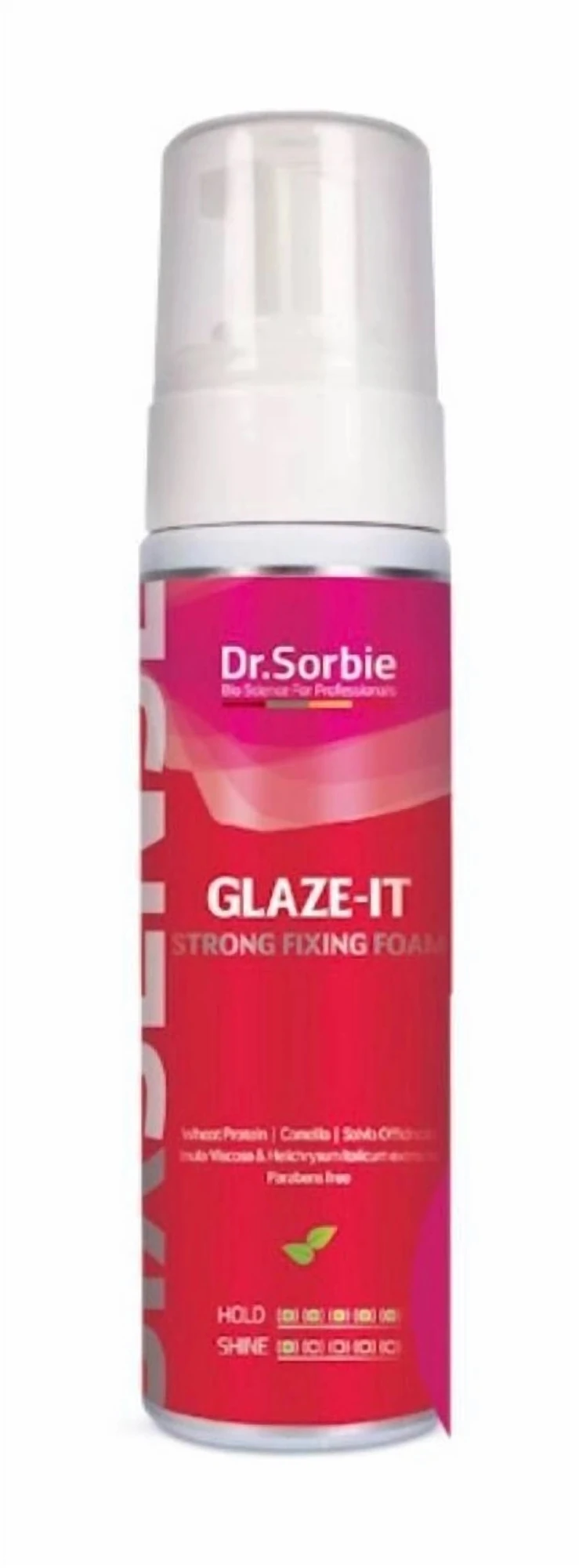 Пінка сильної фіксації для укладки волосся Dr. Sorbie GLAZE-IT Foam, 200 мл
