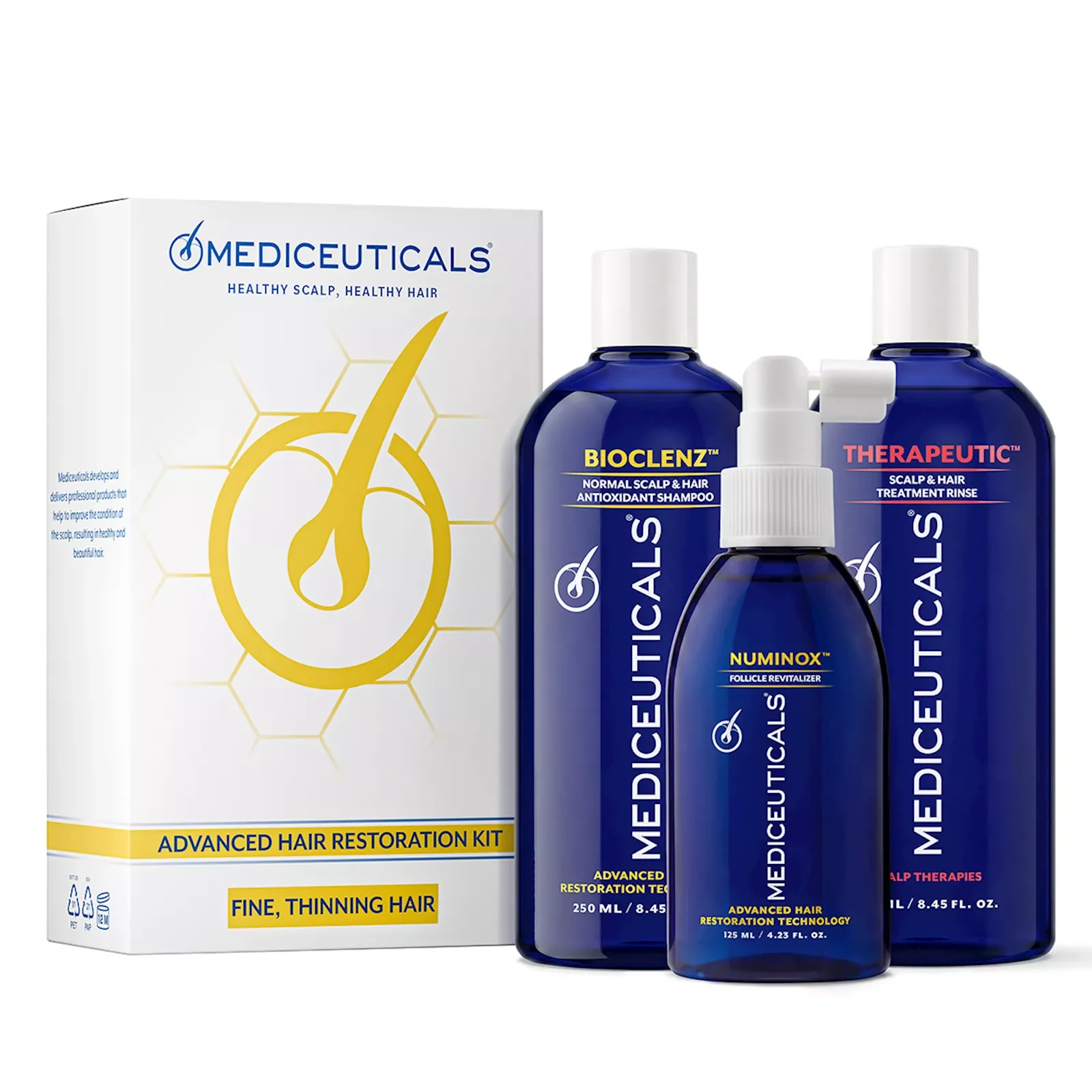 Mediceuticals Advanced Hair Restoration Kit - Набір для стимулювання росту волосся, 3 в 1