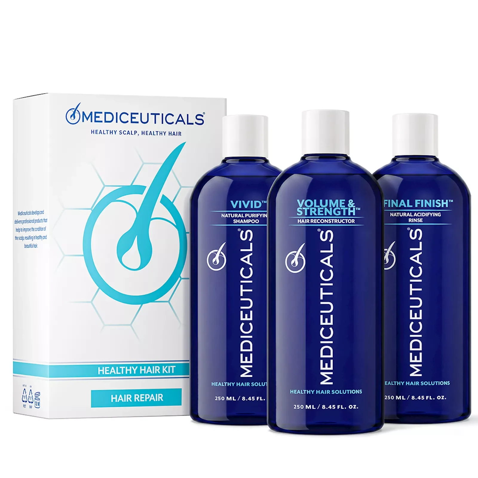 Mediceuticals - Набір для реконструкції волосся, 3 в 1