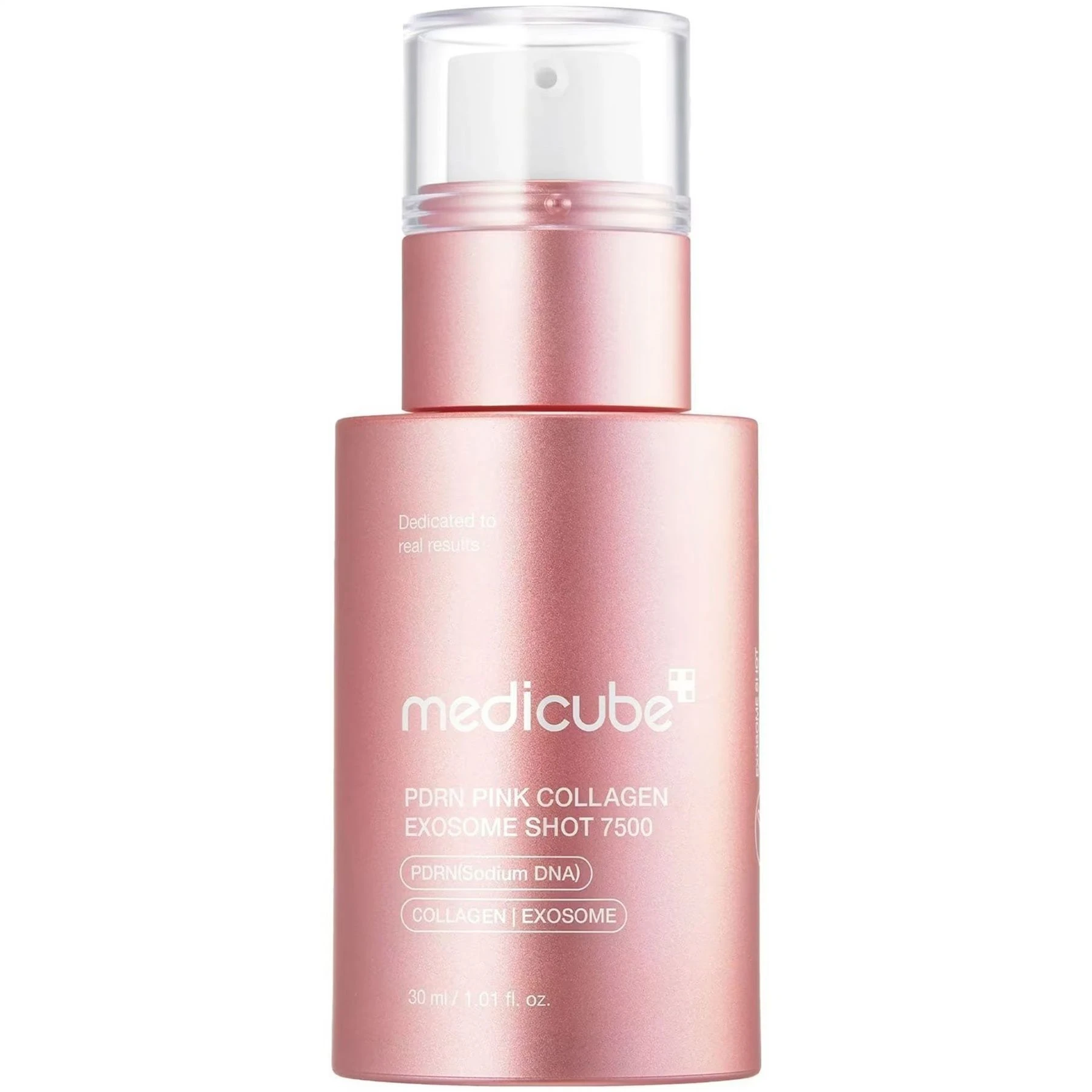 Регенеруюча сироватка з полінуклеотидами, екзосомами та спікулами Medicube PDRN Pink Collagen Exosome Shot 7500, 30 мл