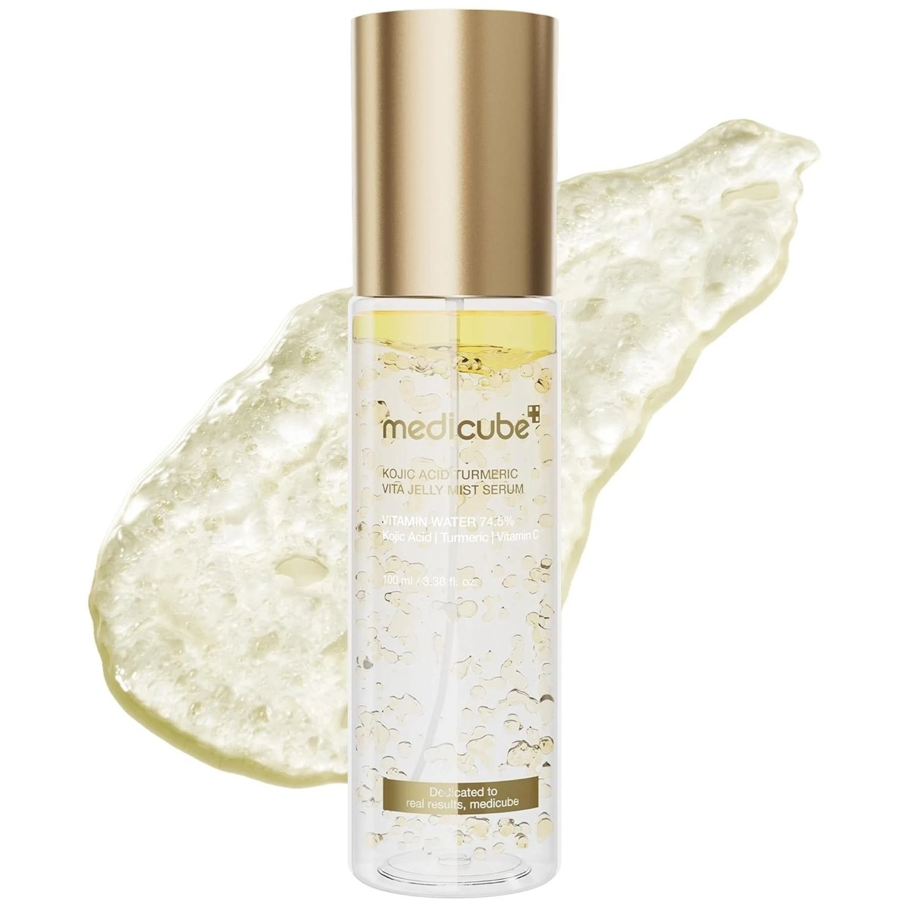 Освітлювальна гель-сироватка з койєвою кислотою та куркумою Medicube Kojic Acid Turmeric Vita Jelly Mist Serum, 100 мл