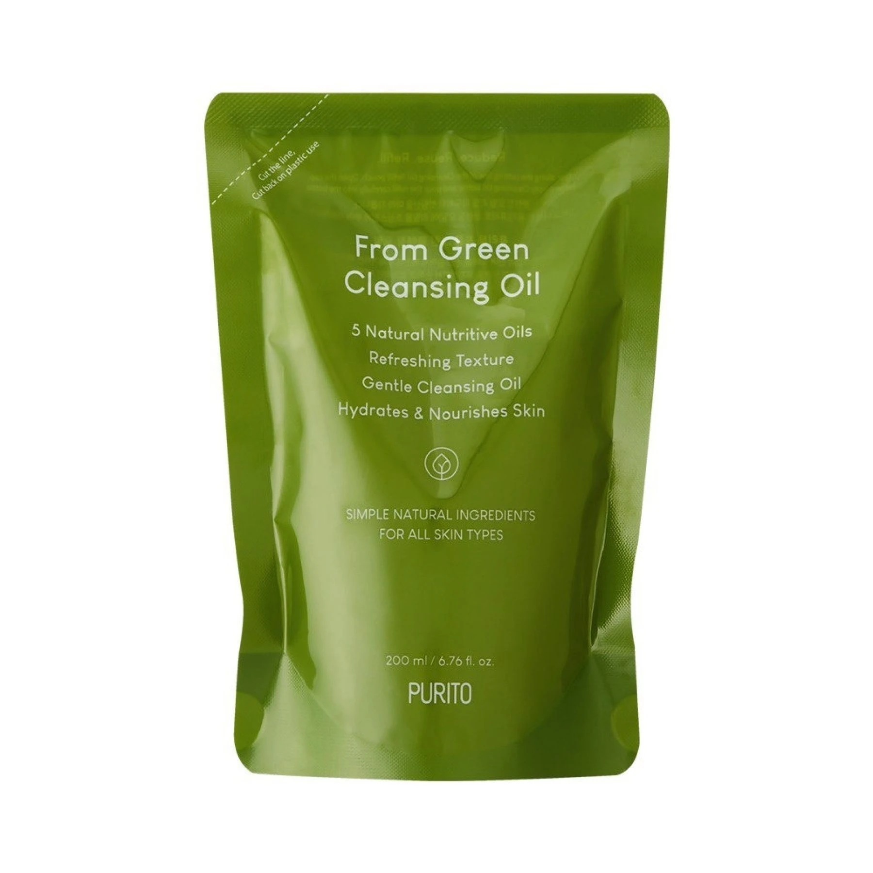 Рефіл гідрофільне очищуюче масло Purito SEOUL From Green Cleansing Oil (Refill), 200 мл