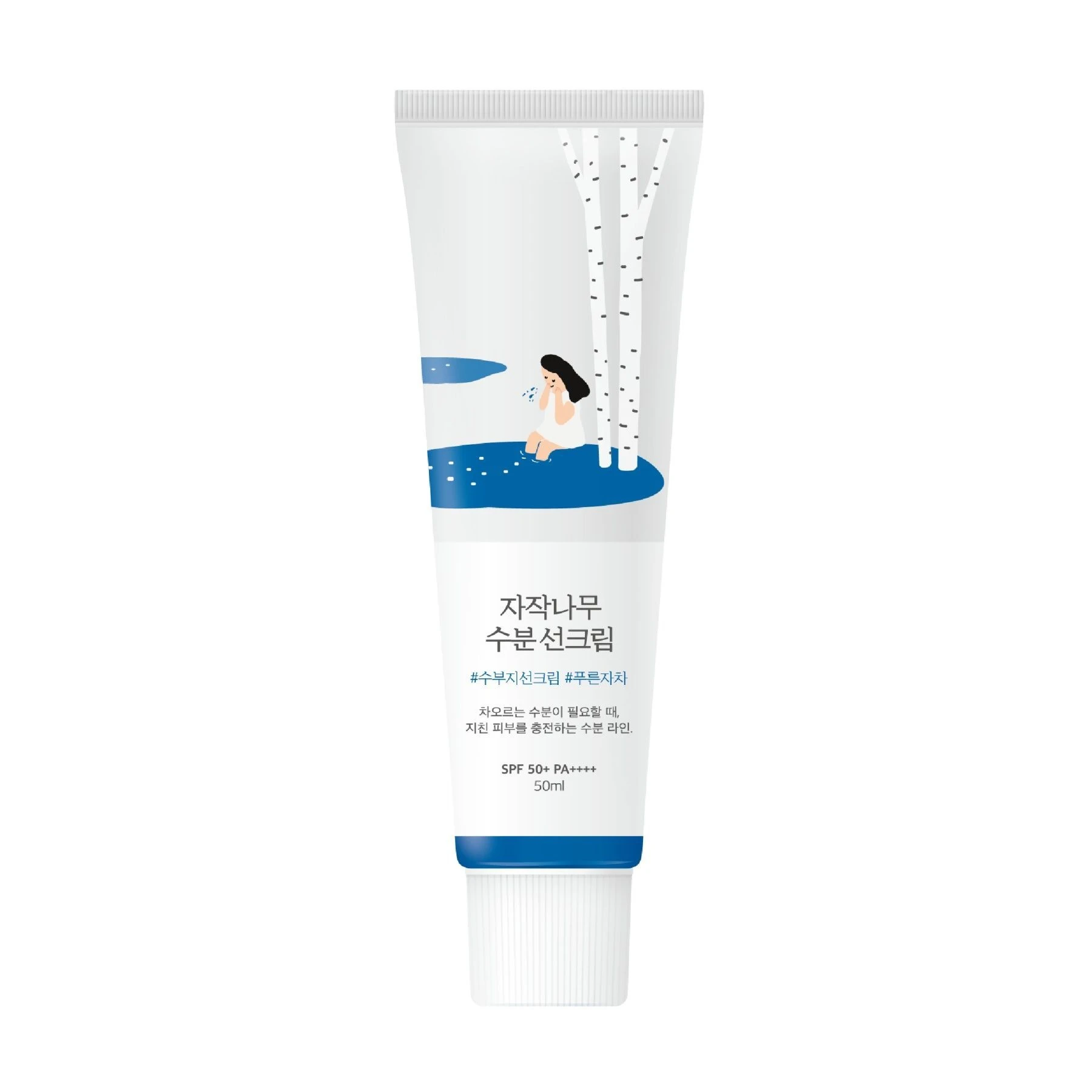 Сонцезахисний крем SPF50 PA++++ ROUND LAB Birch Juice Moisturizing Sunscreen, 50 мл