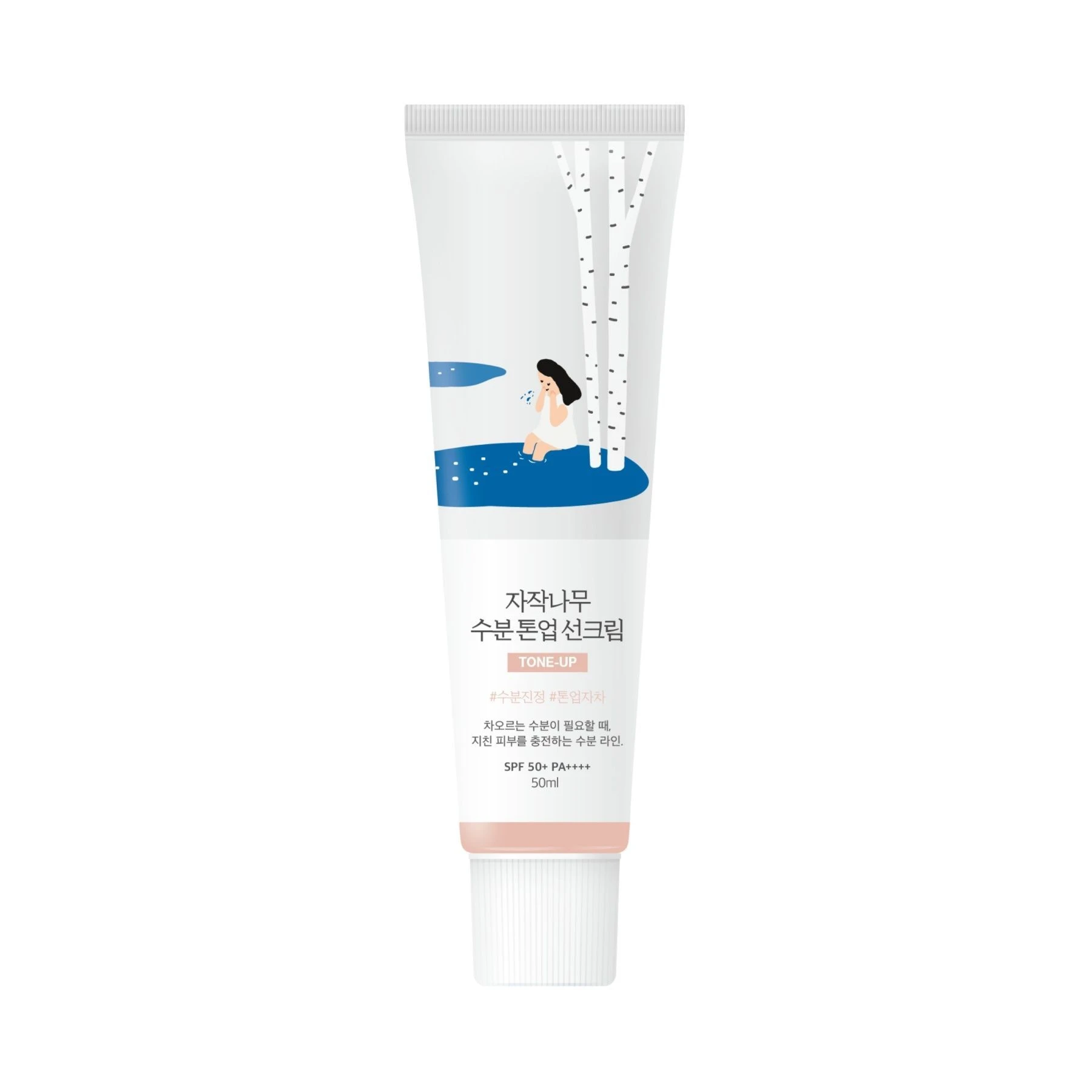 Тонувальний сонцезахисний крем з березовим соком ROUND LAB Birch Juice Moisturizing Tone Up Sunscreen, 50 мл