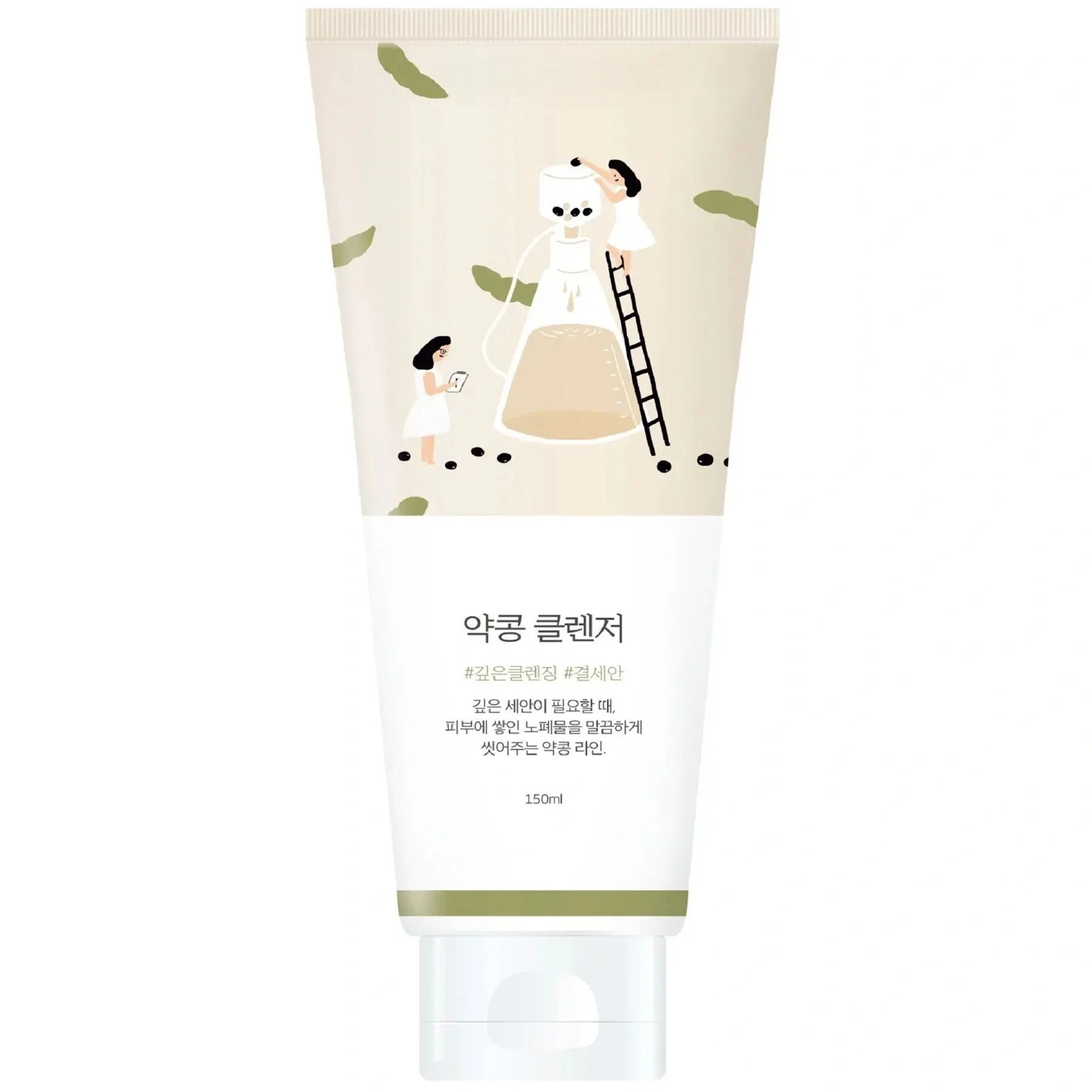 Очищуюча пінка з екстрактом чорних соєвих бобів ROUND LAB Soybean Cleanser, 150 мл