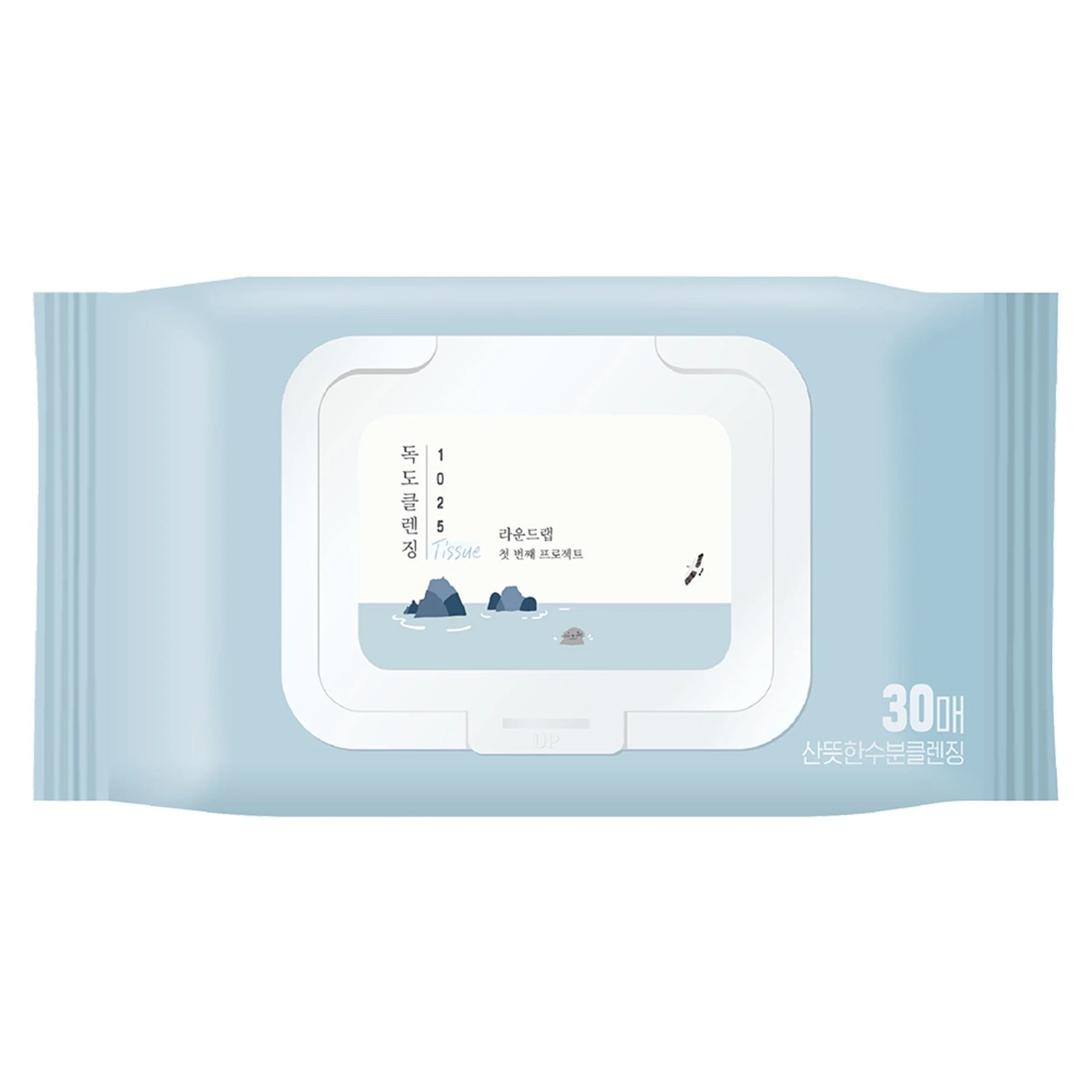 Очищувальні серветки з морською водою ROUND LAB 1025 Dokdo Cleansing Tissue, 30 шт