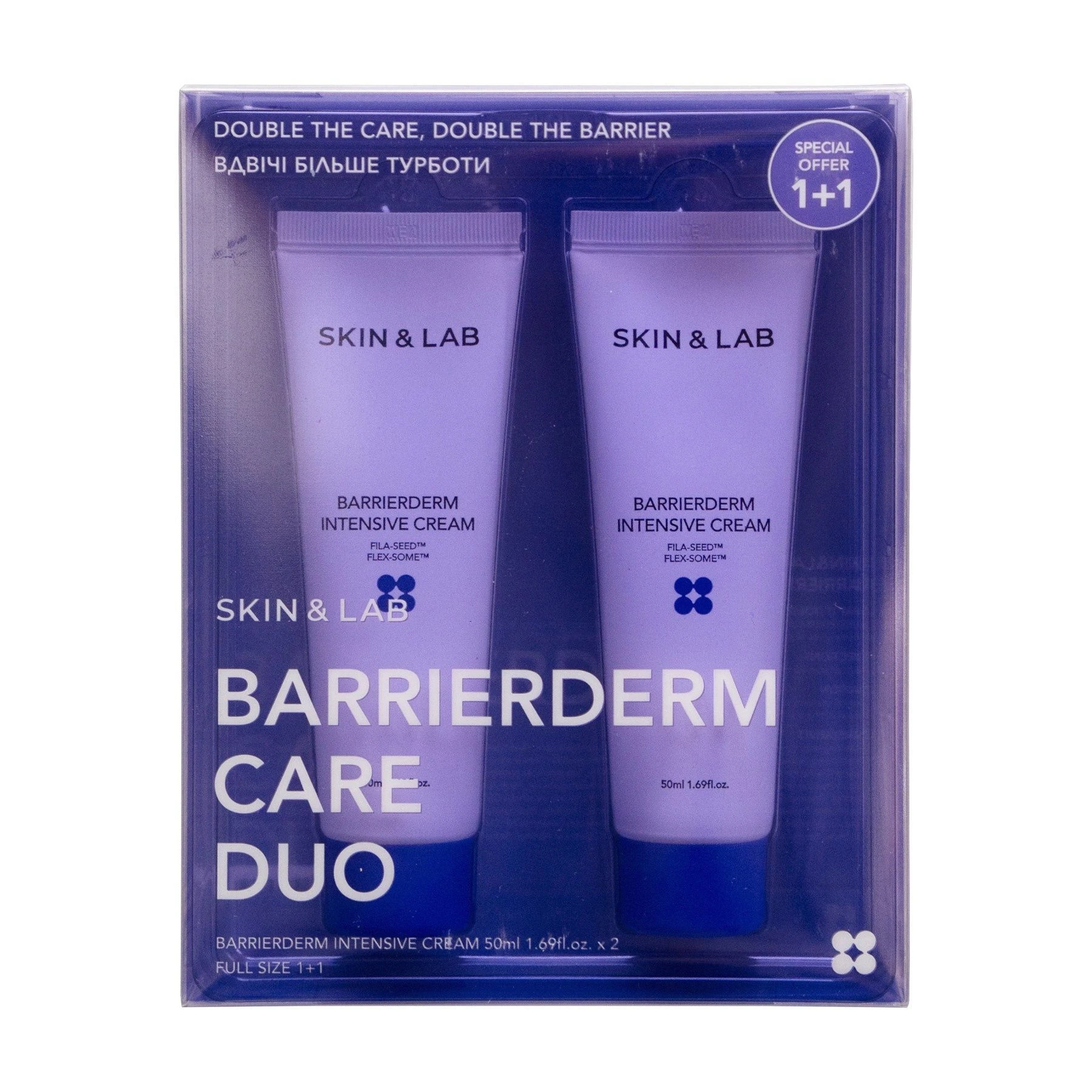 Набір бар’єрних кремів SKIN&LAB Barrierderm Care Duo Set, 50 мл + 50 мл