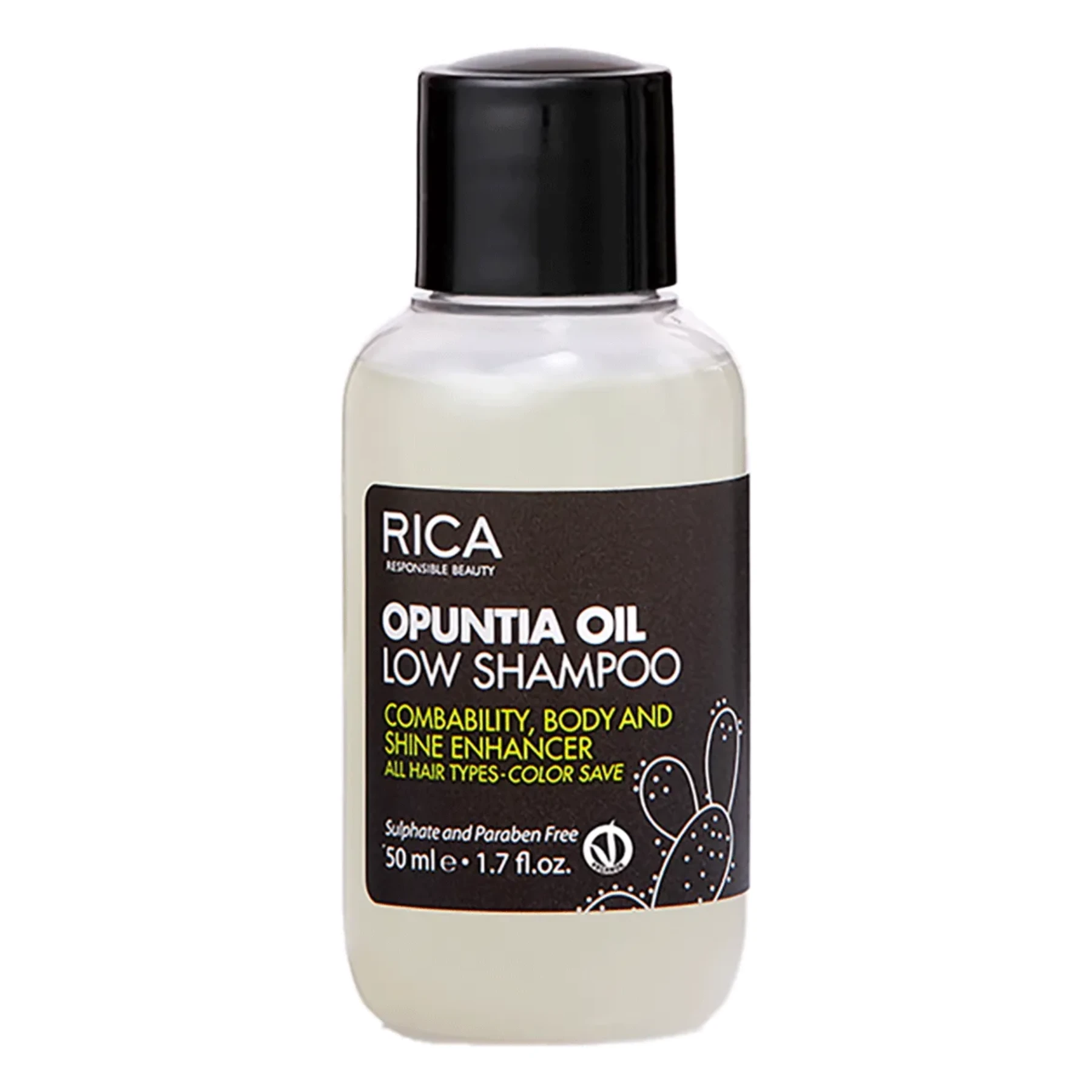 Шампунь з ультра поживною олією опунції RICA OPUNTIA OIL LOW SHAMPOO, 50 мл
