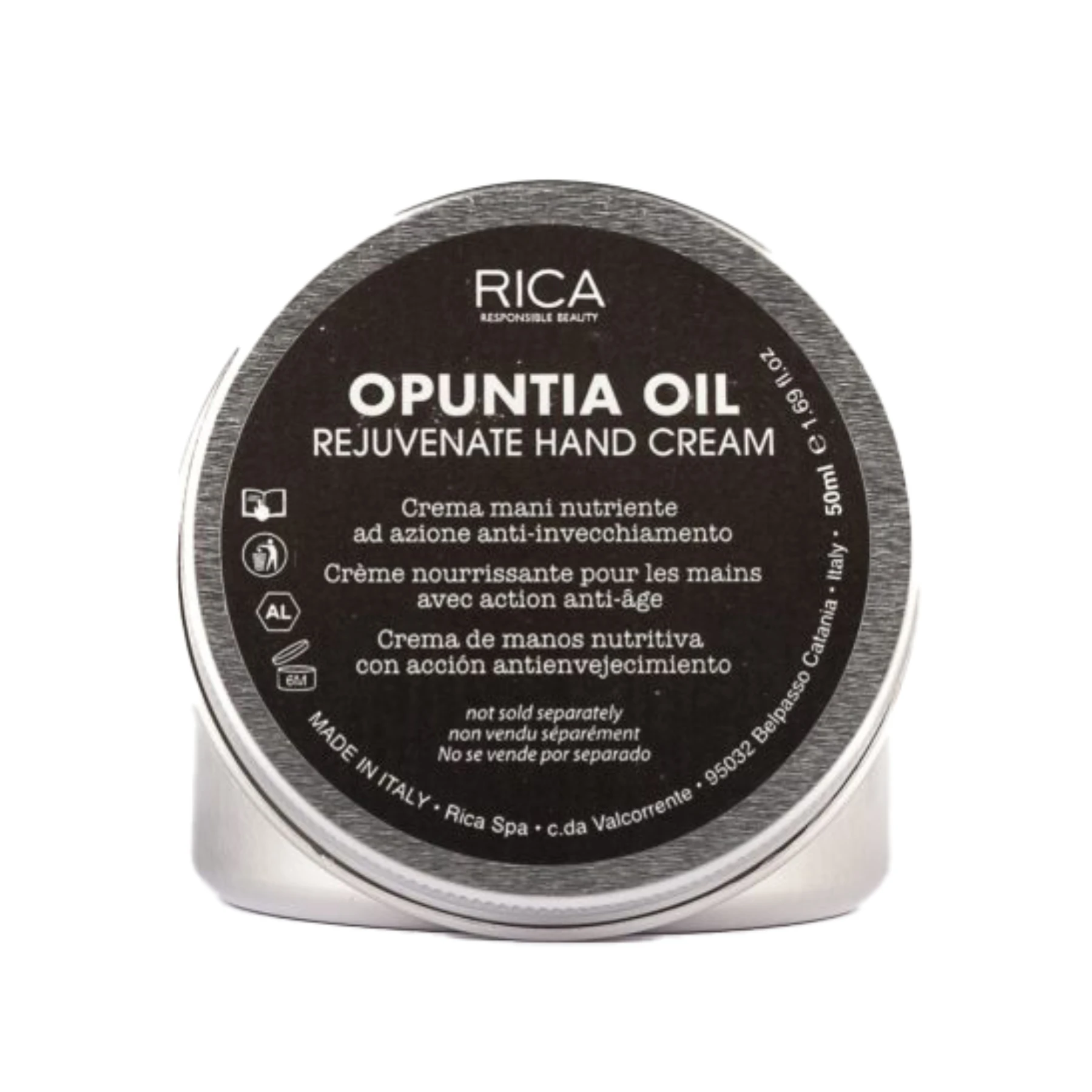Крем для рук з олією опунції омолоджуючий RICA Opuntia Oil Rejuvenatе Hand Cream, 50 мл
