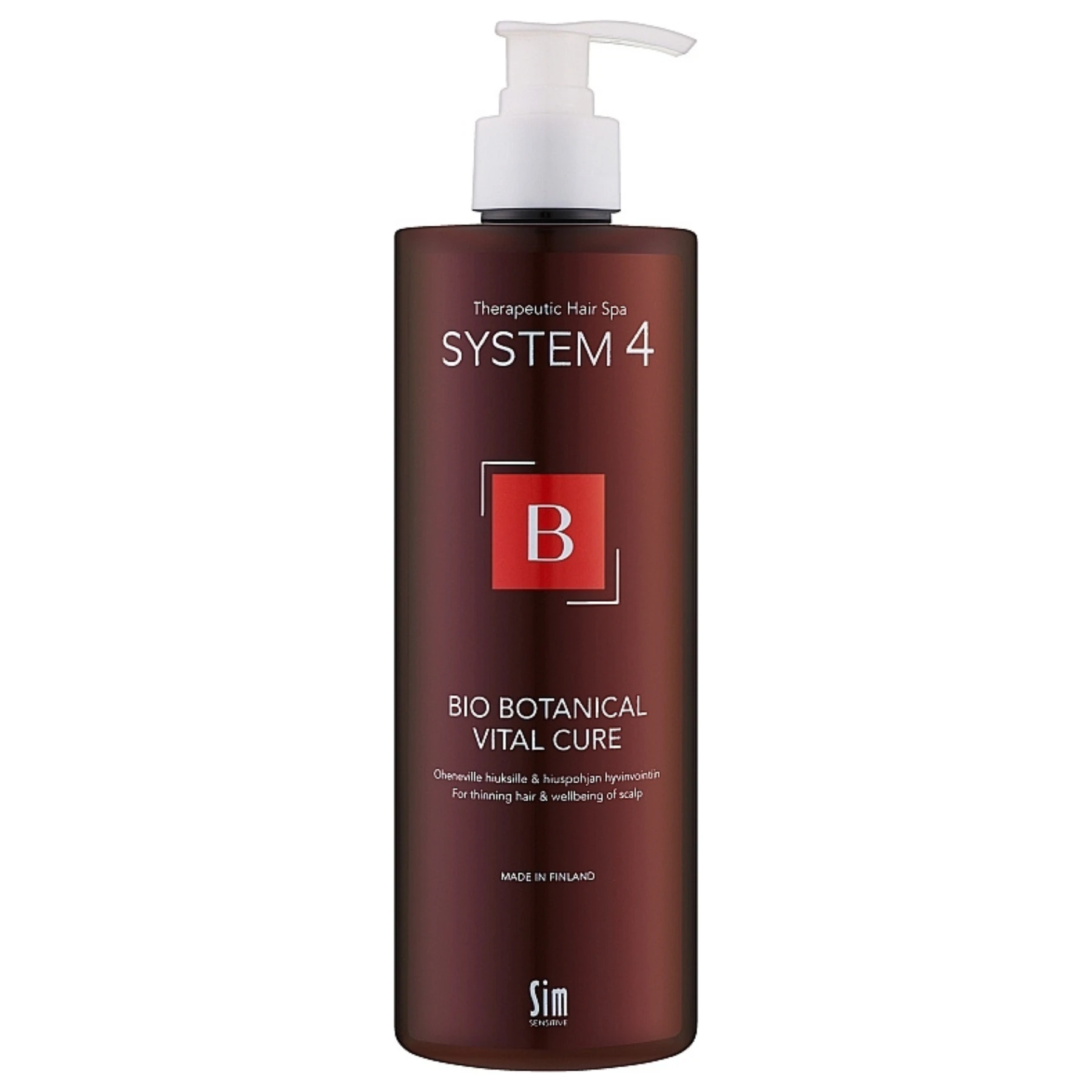 Бальзам для шкіри голови в разі випадіння волосся System 4 BB Vital Cure, 500 мл