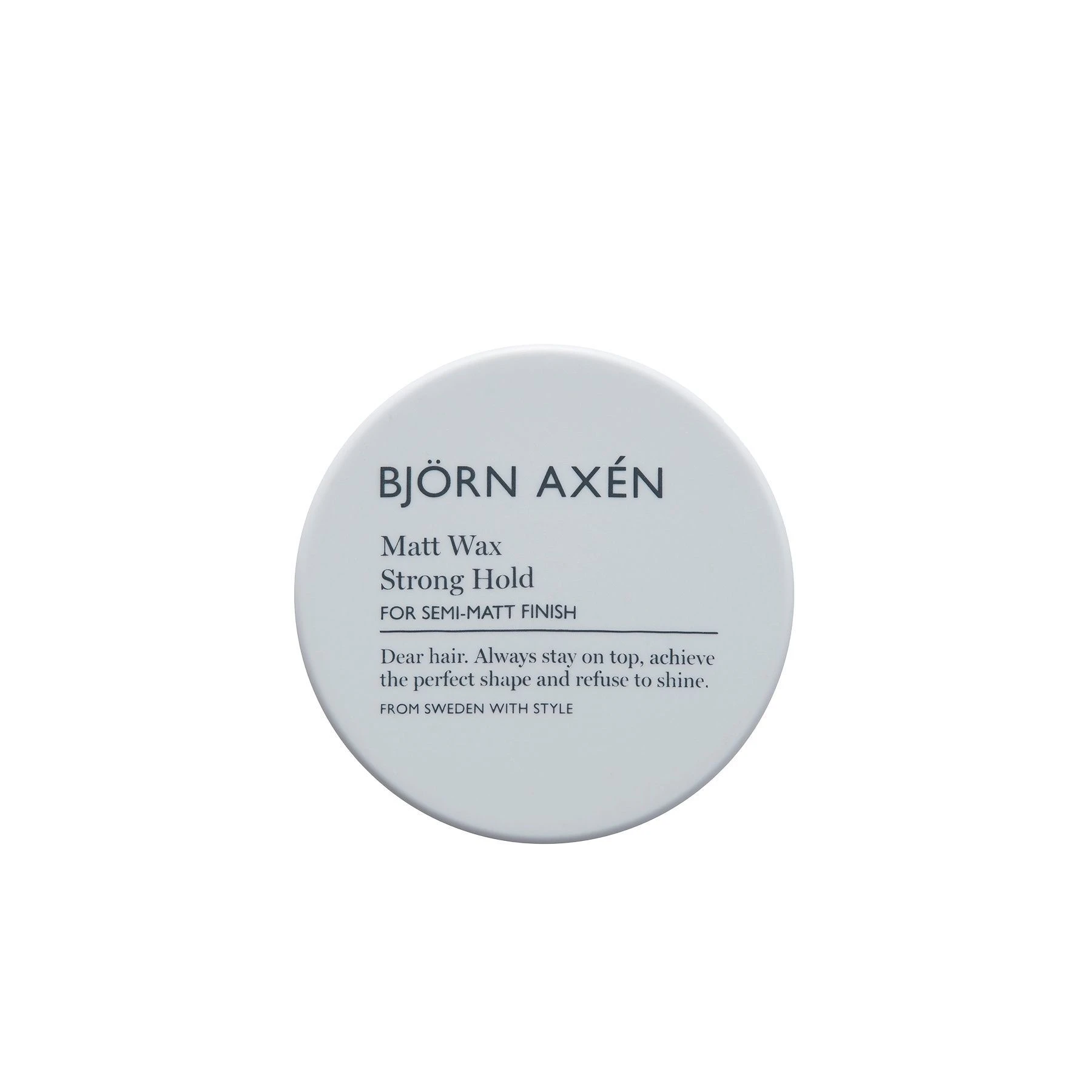 Віск сильної фіксації з матовим фінішем Bjorn Axen Matt Wax Strong Hold, 80 мл