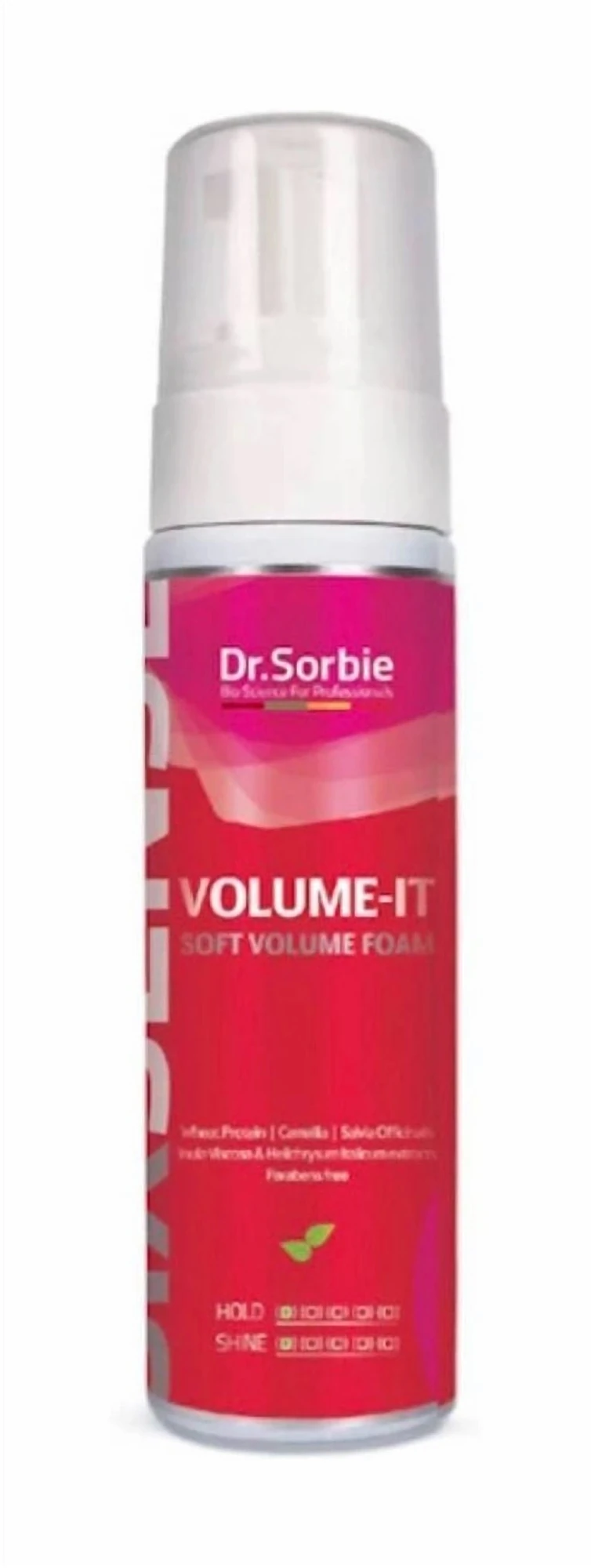 Пінка легкої фіксації для надання об’єму волоссю Dr. Sorbie VOLUME-IT Soft Volume Foam, 200 мл