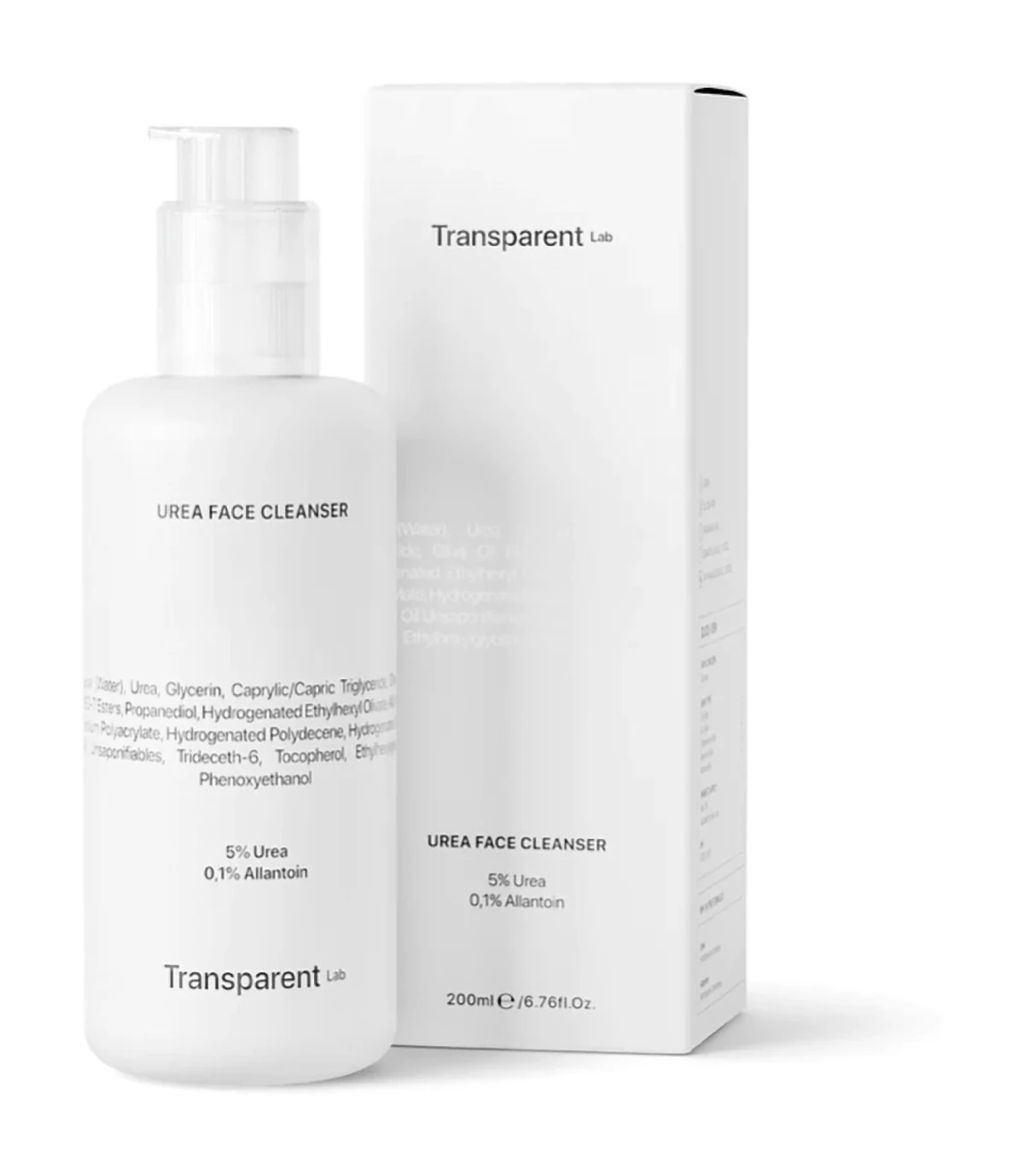 TRANSPARENT-LAB - UREA FACE CLEANSER | Гель для вмивання із сечовиною, 200 мл