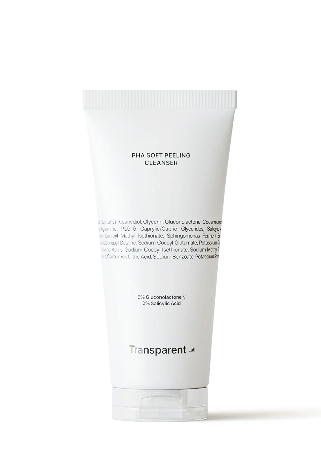 Очищуючий засіб для обличчя з ефектом пілінгу Transparent Lab PHA Soft Peeling Cleanser, 150 мл