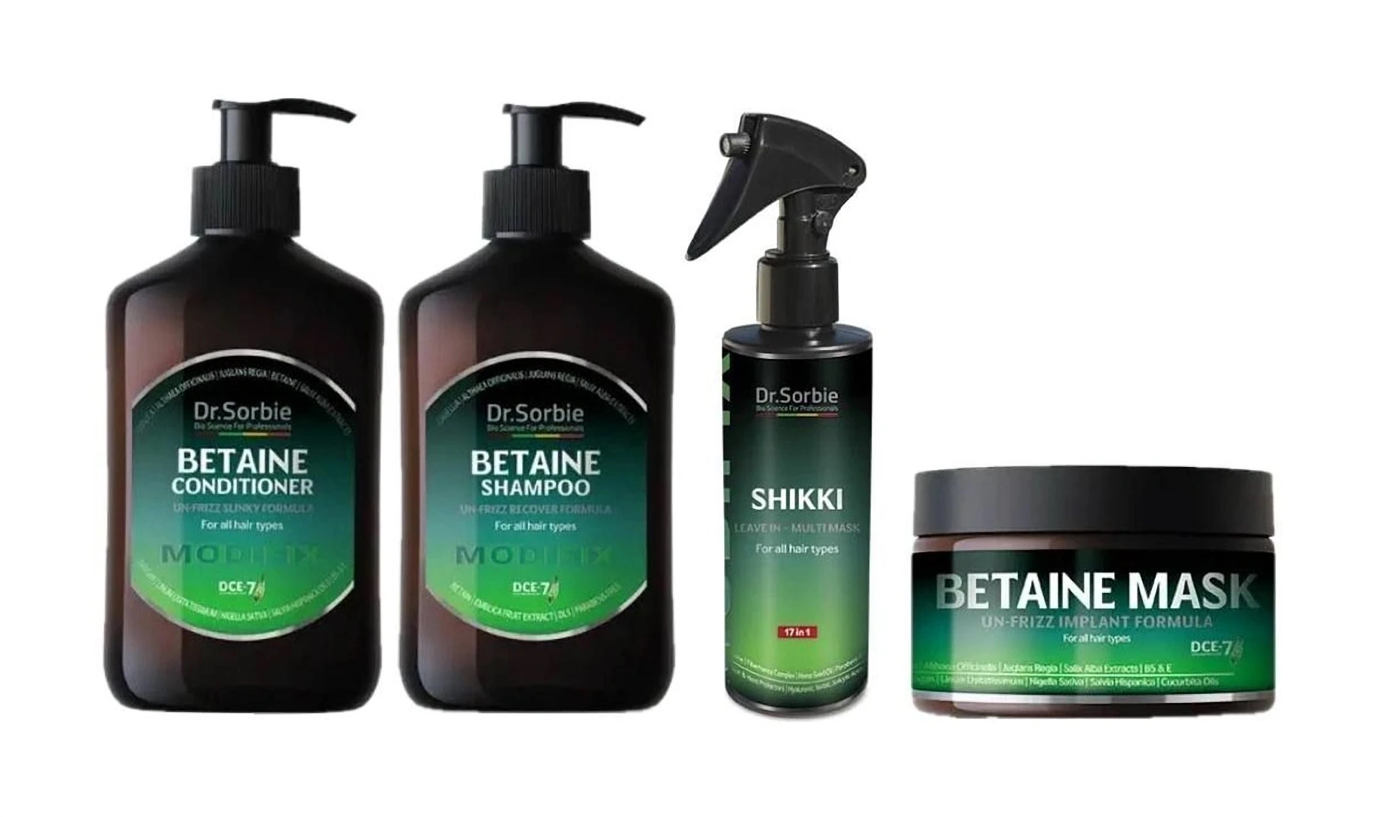 Dr.Sorbie ModifiX Betaine SET | Шампунь+Кондиціонер+Спрей+Маска, 400+400+200+250 мл
